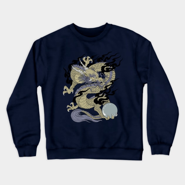Japanese Dragon Crewneck Sweatshirt by Gekko and the Samurai 